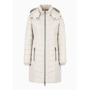 Armani Exchange Women's Cream Puffer Jacket